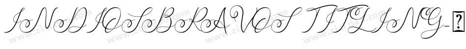 INDIOSBRAVOS TITLING字体转换